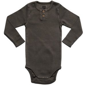 KidWild Vintage Bodysuit L/S - Slate 18-24 M